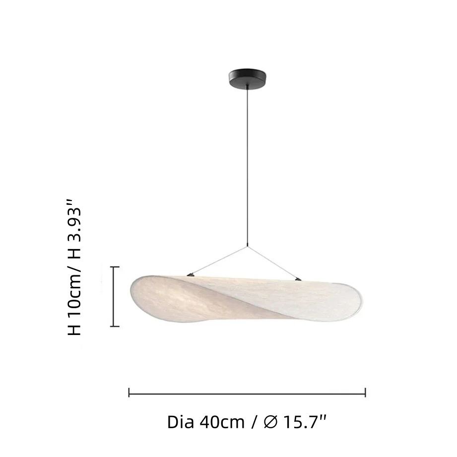 Nordic Minimalist Pendant Light | White Fabric Pendant Light | Ping ...
